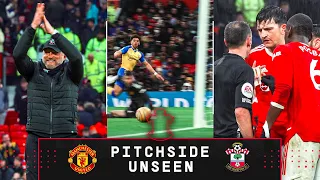 PITCHSIDE UNSEEN: Manchester United 1-1 Southampton | Premier League