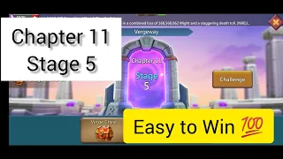 Vergeway Chapter 11 Stage 5 | Lords Mobile | MG TRAP