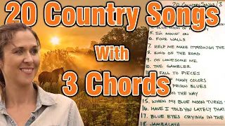 20 Country Songs With 3 Chords