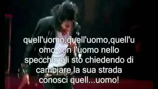 Michael Jackson man in the mirror (sub-ita) traduzione italiana hd