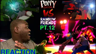 BOXY BOO IS OP AF! POPPY PLAYTIIME VS RAINBOW FRIENDS PT 12 POL REACTION