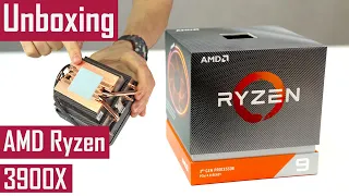 AMD Ryzen 9 3900X with Wraith Prism cooler - Unboxing of the CPU and cooler