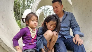 Father with daughter. Accidentally met an orphan & Rescued an orphan | Single father Minh Khai