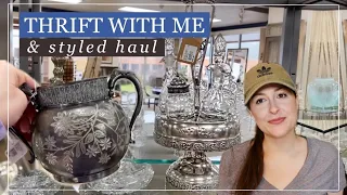 GORGEOUS VINTAGE! THRIFT WITH ME & STYLED THRIFT HAUL! | Thrifting, Goodwill, Home Decor