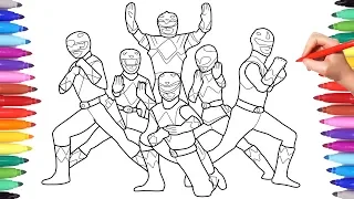 Power Rangers Coloring Pages for Kids, Power Rangers Coloring Painting, Power Rangers Coloring Book