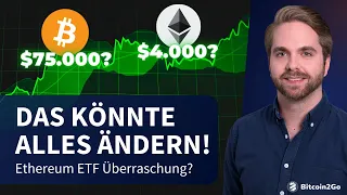 SENSATIONELLE WENDE? - Ethereum ETF doch vor Zusage? Bitcoin vor Allzeithoch & Altcoin Season Chance