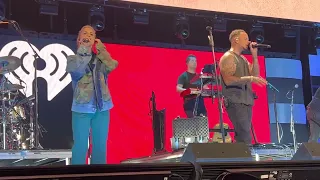 Kane Brown and Katelyn Brown sound check for Thank God at IHeart Country Festival ￼