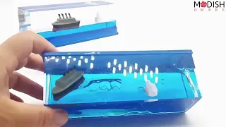 Liquid Wave Cruise Ship Décor Gadget | Titanic & Iceberg | Car Access | Paper weight | Modish Ombre