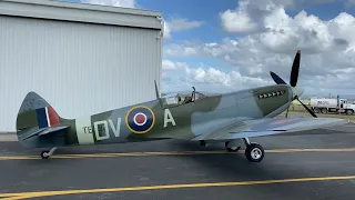 Spitfire Merlin Start and Warm Up