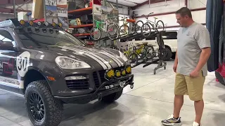 2010 Porsche Cayenne Turbo S rally car walk around.