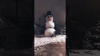 Frosty wants to play ☃️ #snowman #horror #cursed #creepy #christmas #winter