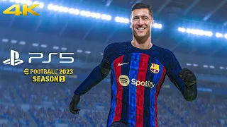 eFootball 2023 PS5 | Barcelona vs Napoli Ft. Lewandowski, Kounde, | PS5 Next Gen Gameplay | 4K