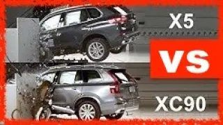 2022 SUV Crash Test comparison - VOLVO vs BMW (XC90 vs X5)