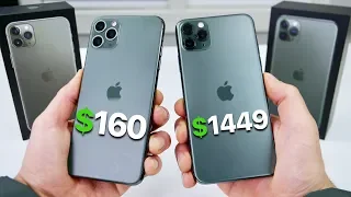 $160 Fake iPhone 11 Pro Max vs $1,449 11 Pro Max! (NEW)