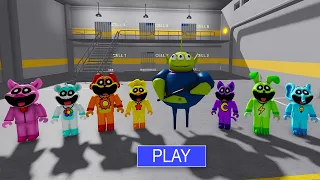 ALIEN BARRY'S PRISON RUN Vs ALL SMILLING CRITTERS - Walkthrough Full Gameplay #obby #roblox