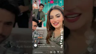 Hiba bukhari and junaid khan live interview | hiba bukhari and junaid khan live on Instagram