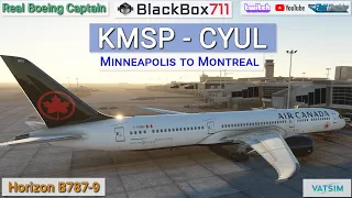 MSFS B787-9 Horizon Mod | Minneapolis/KMSP to Montreal/CYUL | VATSIM