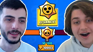 BERAT ALİ ile 10000 KUPA OLDUM 😍 Brawl Stars @BeratAliYilmaz