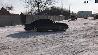 Mercedes w210 drift winter e430 AMG sounds