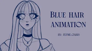Blue Hair Animation | OC BACKSTORY