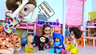 GOTCHA! AKULENOK AND CHEBURASHKA in kindergarten KATYA AND MAX FUNNY FAMILY Barbie dolls DARINELKA