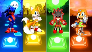 Sonic Exe 🆚 Tails Sonic 🆚 Silver Sonic 🆚 Sonic Boom | Sonic Team Tiles Hop EDM Rush