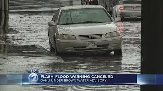 Oahu drenched as flash flood warning posted for most of Friday