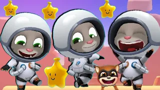 Talking Tom Splash Force Astro Tom vs Raccoon GAMEPLAY