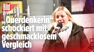 🔴 Widerwärtige Szene bei Corona-Demo: „Ich fühle mich wie Sophie Scholl“ | BILD LIVE