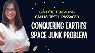 Giải IELTS Reading Cambridge 18 Test 1| Passage 3: Conquering Earth's space junk problem