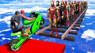 Ultimate Mega Ramp Challenge in GTA 5 | Marvel Edition Part 3