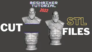 How to Cut STL/OBJ Files | Meshmixer Tutorial 2022 | 3D Printing Guide for newbies