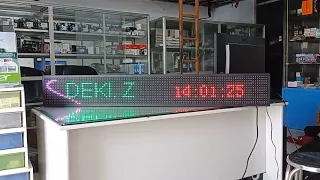 Running text p10 rgb 4 panel