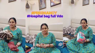 Hospital bag तैयार कर लिया ??😍❤️🧿🤰🏻#pregnancyvlog #hospitalbag #9thmonth