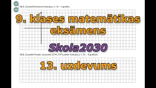 13. uzdevums no 9. klases jaunā tipa matemātikas eksāmena (skola2030)