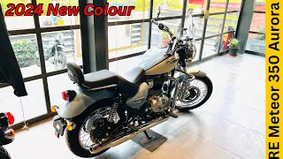 2024 Royal Enfield Meteor 350 Aurora Blue Full Detailed Review ❤️ Price & Features