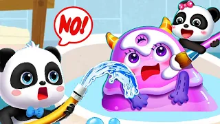 Little Panda's Monster Salon - Help Kiki and Give the Fun Monsters SPA Treatment - Babybus Games