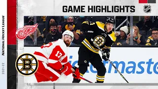 Red Wings @ Bruins 11/4/21 | NHL Highlights
