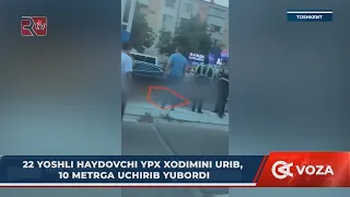 22 yoshli haydovchi YPX xodimini urib, 10 metrga uchirib yubordi (Toshkent)