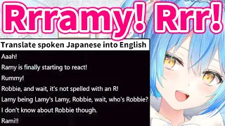 Lamy can't pronounce "L" well and gets translated as "R"【Hololive/Eng sub】