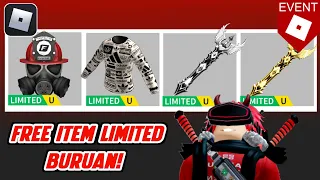 [30K STOCK] Cara Mendapatkan 4 ITEM GRATIS LIMITED TERBARU DI ROBLOX BURUANN!