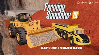 FS19 Mods CAT 994F  VOLVO A40G SEMI WITH MAXXIM 700