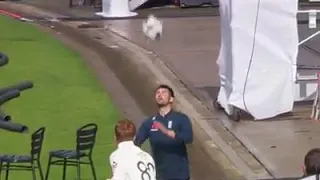 England vs Pakistan Ist test /cricket team plays football when rain interrupts the match