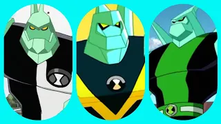 Evolution of "Diamondhead" in Cartoons and Movies (Ben 10)