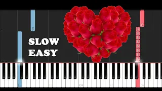 Paul de Senneville - Mariage D'amour (SLOW EASY PIANO TUTORIAL)