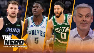 Anthony Edwards, Tatum, Kyrie, Luka highlight Colin's Top 10 Conference Finals players | THE HERD