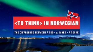 Learning Norwegian: The Difference Between Å Synes - Å Tenke - Å Tro (To Think) 🇳🇴