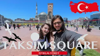 TAKSIM SQUARE si strada ISTIKLAL Cea mai aglomerata zona din ISTANBUL