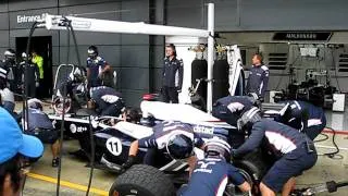 Williams F1 Pit Stop Practice