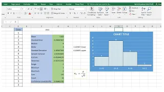 Mean, Skewness, Kurtosis, and Confidence Intervals in Excel | Quick and Effective
